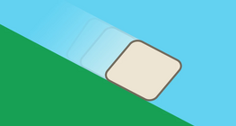 傾斜面とその上を滑る物体との相互作用