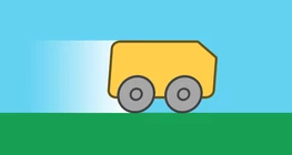 自動車の直線上の等速運動