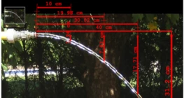 水平投射の軌道曲線