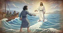 ペテロ、水の上を歩く