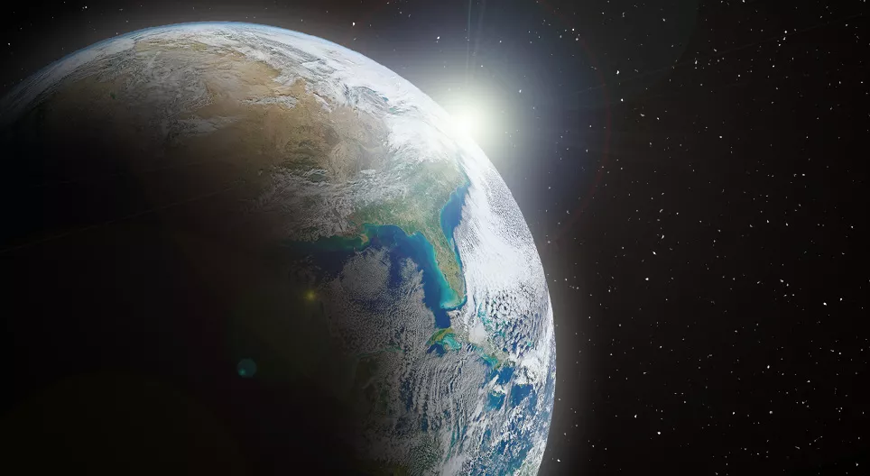 W interakcji z obracającą się Ziemią