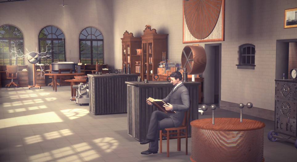 Nikola Tesla i jego laboratorium (Shoreham, USA)