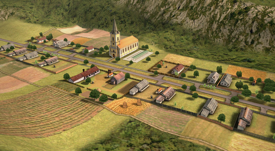 Wieś leśno-łanowa (łańcuchówka) (fragment)