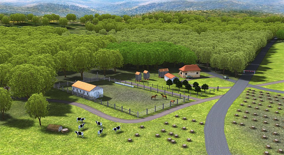 Wieś samotnicza (leśniczówka)