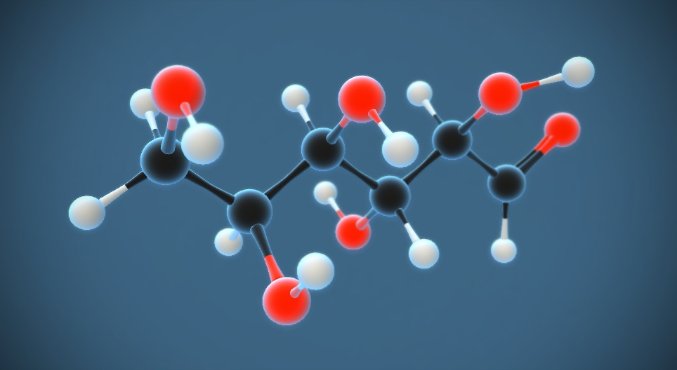 D-glukoza (cukier gronowy) (C₆H₁₂O₆)