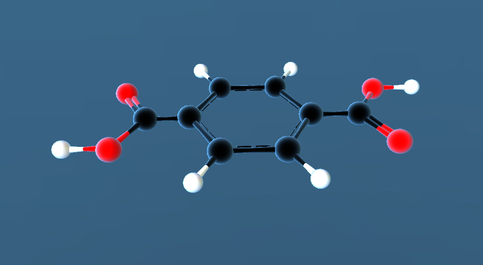 Kwas tereftalowy (C₆H₄(COOH)₂)