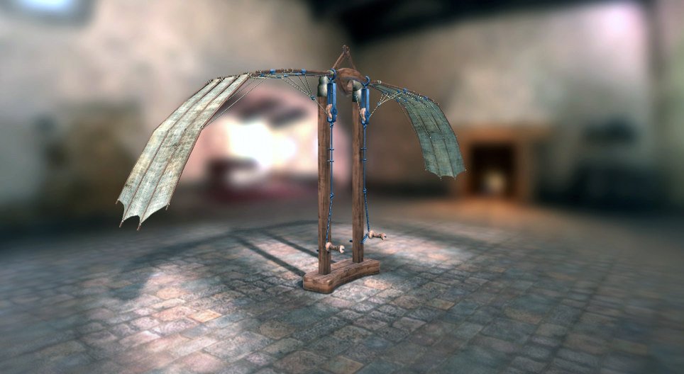 Mechaniczne skrzydła, wynalazki Leonarda da Vinci (1493-1495)