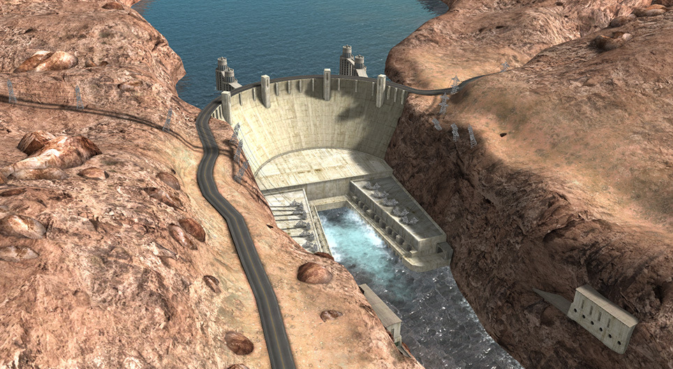 Hidrocentrală (Barajul Hoover, SUA)