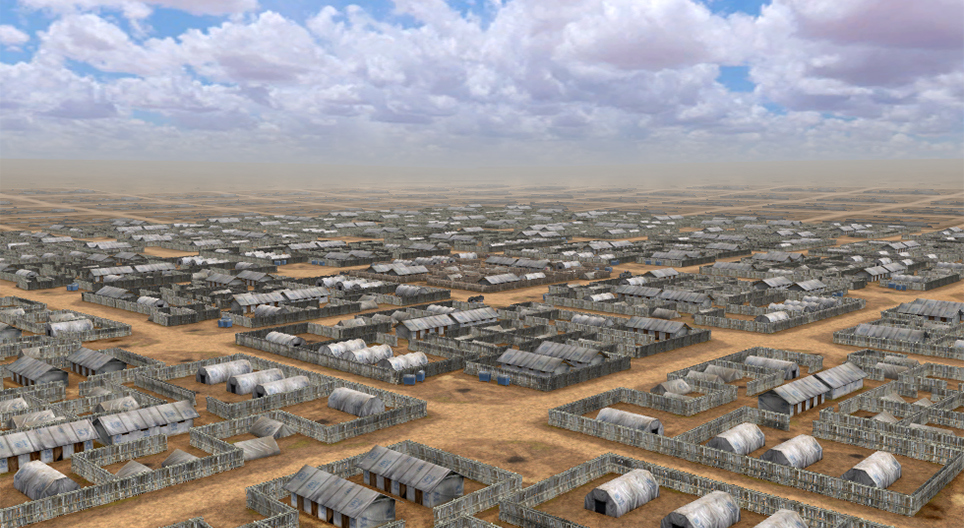 Tabără de refugiaţi din Africa (Darfur)