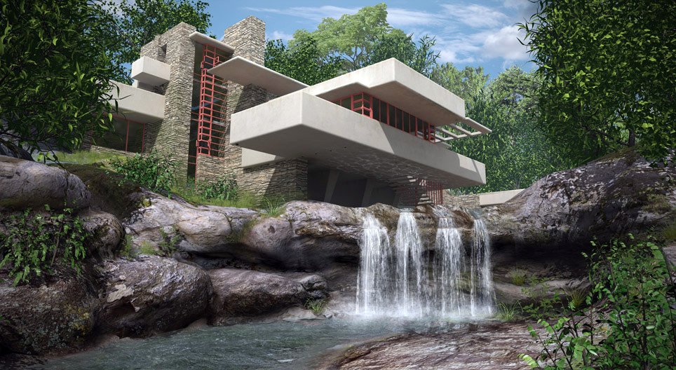 Villa Fallingwater (Mill Run, USA, 1939)