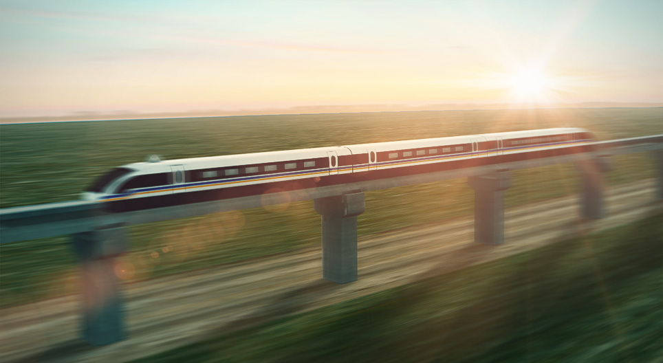 Vlak na magnetni blazini (maglev)