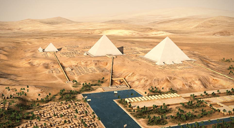 Egipčanske piramide (Giza, 26. stoletje pr. n. št.)