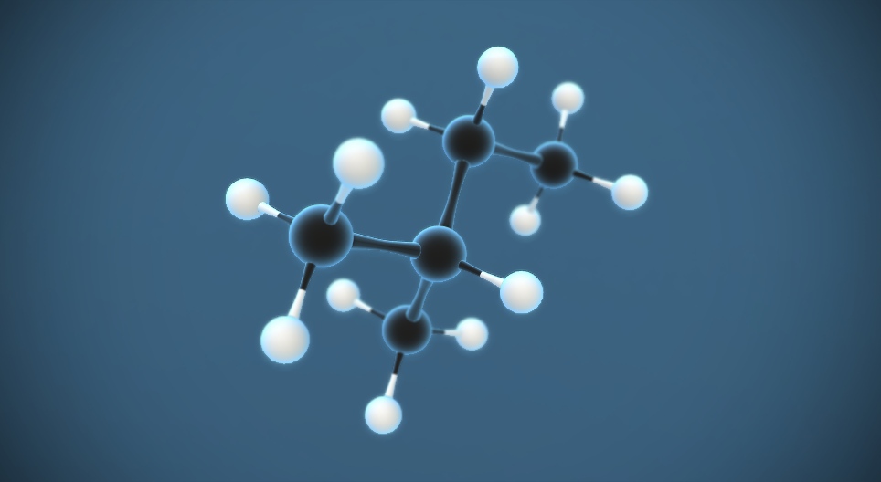 2-methylbutane (C₅H₁₂)