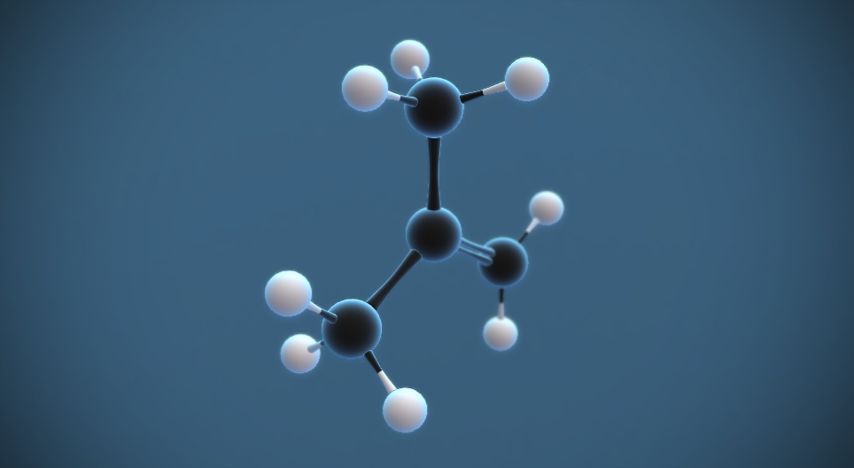 2-metilpropen (İzobuten) (C₄H₈)
