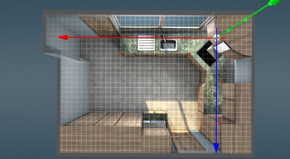 Mutfak Mobilyalarının Tasarımı - Üç Boyutlu Koordinat Sistemi