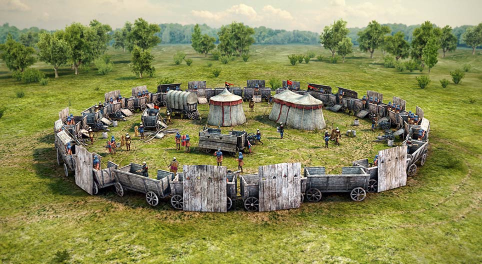 胡斯的障碍战车